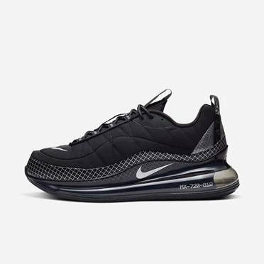 Nike MX-720-818 Αθλητικα παπουτσια ανδρικα μαυρα μαυρα σκούρο γκρι μεταλλικός ασημι | GR-8370MNR